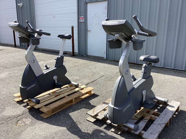 (1) Life Fitness CLSC Exercise Bike & (1) Life Fitness Exercise Bike