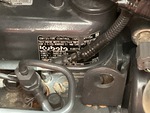 Engine with Emission Label