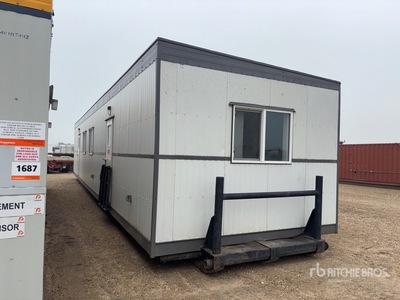 52 ft x 12 ft Skid-Mounted Mobile Workshop Storage Building