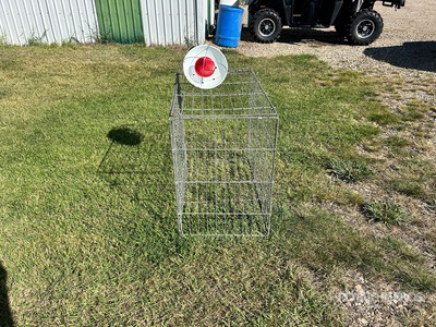 Galvanized Wire Rabbit Cage with Heat Lamp