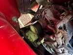 Engine with A/C Compressor