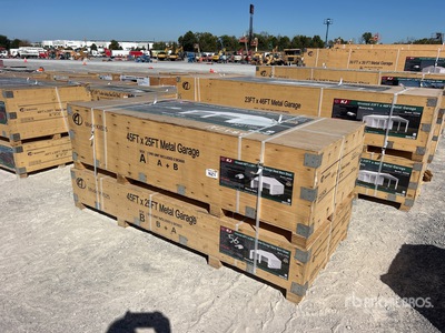 2026 KJ K4525G 25 ft x 45 ft 45Ft x 25 Ft Metal Garage Storage Building (Unused)