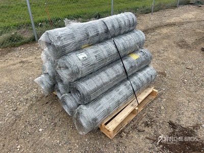 Quantity of (10) 2026 BYT FFC762 330 ft x 4 ft Galvanized Farm Fencing (Unused)