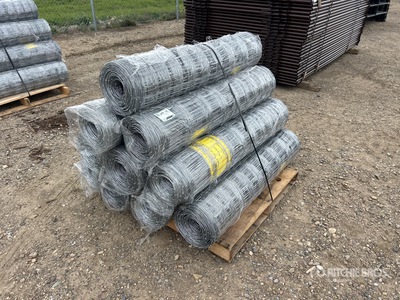 Quantity of (10) 2026 BYT FFC762 330 ft x 4 ft Galvanized Farm Fencing (Unused)