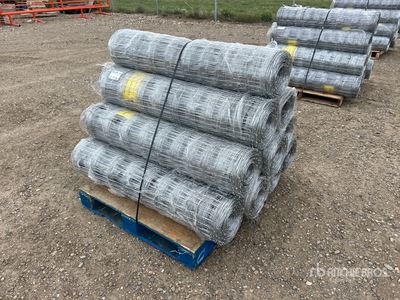 Quantity of (10) 2026 BYT FFC762 330 ft x 4 ft Galvanized Farm Fencing (Unused)