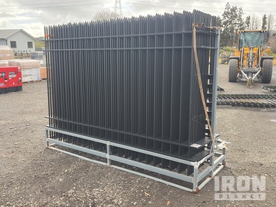 Quantity of (15) 3 m x 2 m Powder Coated Site Fence (Unused)