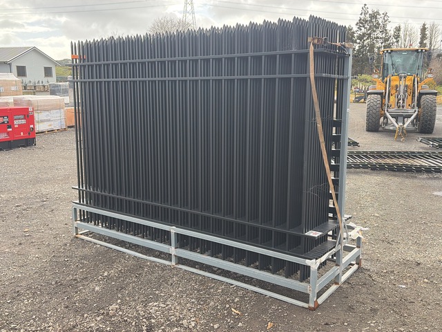 Quantity of (15) 3 m x 2 m Powder Coated Site Fence (Unused) Quantity of (15) 3 m x 2 m Powder Coated Site Fence (Unused)