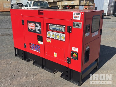 25 kVA Skid-Mounted Generator Set (Unused)