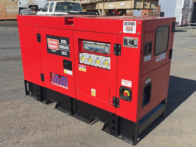 2026 EXEQ 25-3 25 kVA Skid-Mounted Generator Set (Unused)