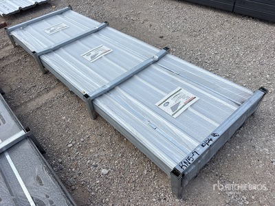 Quantity of (150) 2026 STARVOX S3048Y 3 Ft x 10 Ft Corrugated Steel Panels (Silver) Divers - Matériaux de construction (Unused)