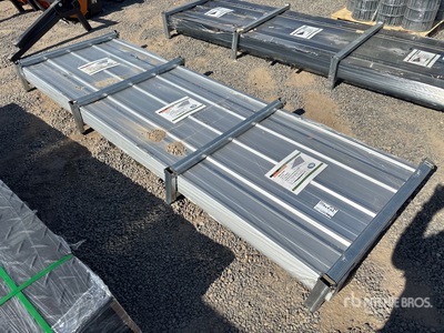 2026 STARVOX S3048Y Qty of (150) 3 Ft x 10 Ft Corrugated Steel Panels (Silver) (Unused)