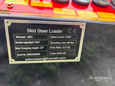 2026 SDLOOL SL380 Skid Steer Loader (Unused)