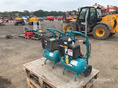 Quantity of (2) Makita AC 1300 Mobile Electric 20 L Air Compressor