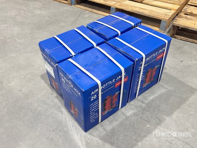 Quantity of (4) 2026 Powertek 20T lifter 20 Ton Air Bottle Cric (Unused)
