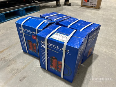 Quantity of (4) 2026 Powertek 20T lifter 20 Ton Air Bottle Cric (Unused)