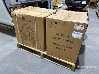Quantity of (2) 2026 Powertek EB-800-E Leaf Blower (Unused)