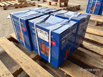 Quantity of (4) Boxes of 2026 Powertek 20T lifter 20 ton Air Bottle Wagenheber (Unused) - Fits Powertek