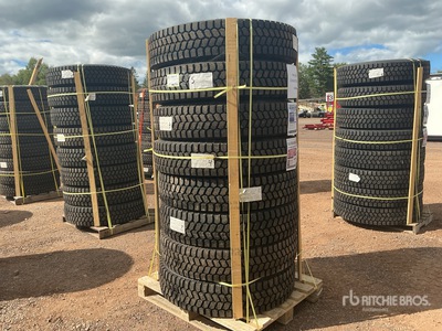 Quantity of (8) 11R22.5 Snow Traction Retread Tires (Unused)