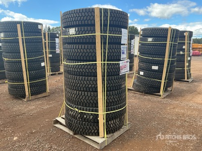 Quantity of (8) 11R22.5 Snow Traction Retread Tires (Unused)