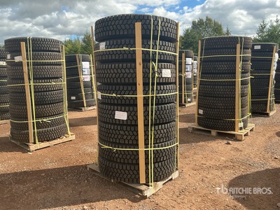 Quantity of (8) 11R22.5 Snow Traction Retread Tires (Unused)