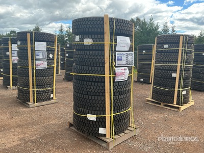 Quantity of (8) 11R22.5 Snow Traction Retread Tires (Unused)