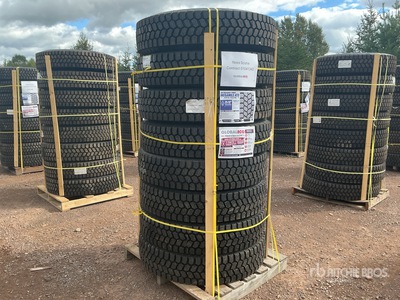 Quantity of (8) 11R22.5 Snow Traction Retread Tires (Unused)