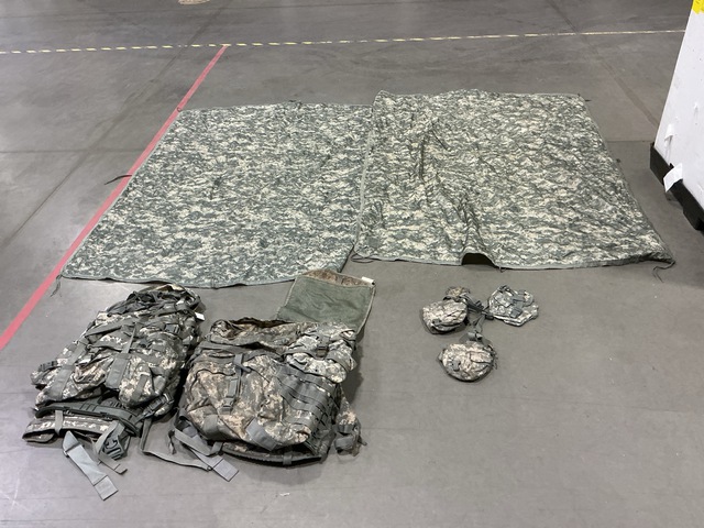 (28) Canteen Pouches, (4) Parkas, (6) Parkas & Assorted Items