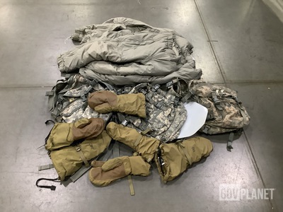 (9) Trousers, (8) Assault Packs, (4) Pairs of Gloves & Assorted Items