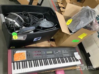 (1) Keyboard, (1) Drum Set & (1) Unassembled Office Chair