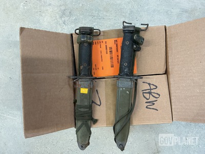 (2) Bayonet Knives w/Scabbards