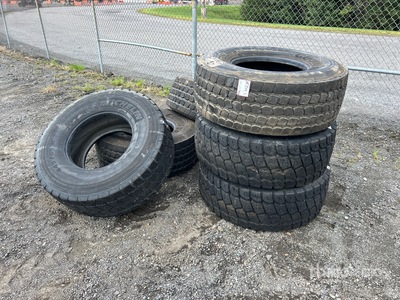 Quantity of (6) 445/65R22.5 Tires