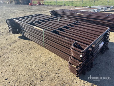 Quantity of (12) 2026 BYT MRSDRP12 12 ft 7 Rail Ranch Panneau pour bétail (Unused)