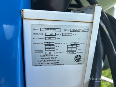 2014 Grain Guard GGF-80511 5 hp Aeration Fan
