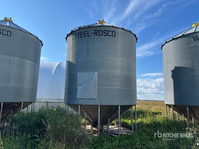 Westeel-Rosco 145 +/- 2000 bu 5 Ring Hopper Grain Bin