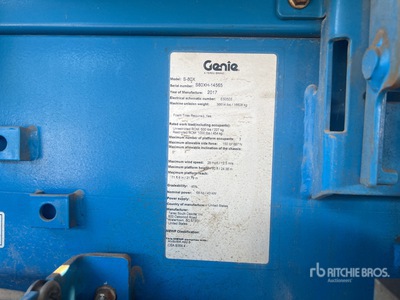 2017 Genie S-80X 4WD Diesel Telescopische hoogwerker