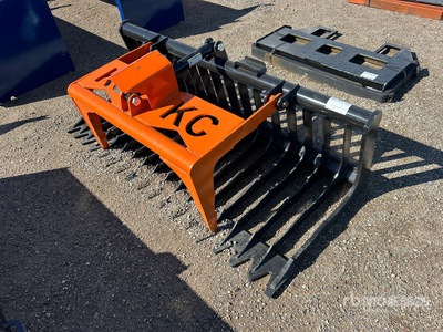 2025 Kit Containers QT-SG-S76-V3 76 in Skeleton Skid Steer Grapple (Unused)