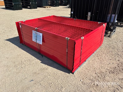 Quantity of (30) Canex 8 ft x 6 ft Powder Coated Temporary Site Fence (Unused)