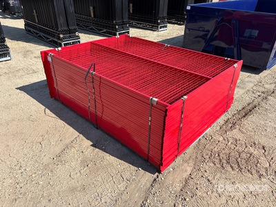 Quantity of (30) Canex 8 ft x 6 ft Powder Coated Temporary Site Fence (Unused)