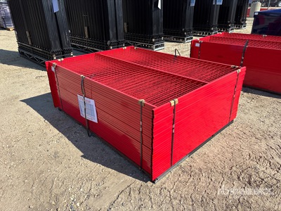 Quantity of (30) Canex 8 ft x 6 ft Powder Coated Temporary Site Fence (Unused)