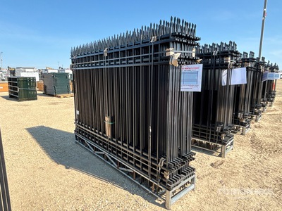 Quantity of (20) Canex 10 ft x 7 ft Powder Coated Site Fence (Unused)