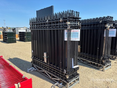 Quantity of (20) Canex 8 ft x 7 ft Powder Coated Site Fence (Unused)