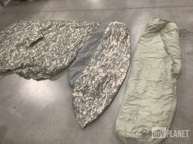 (25) Bivy Covers, (20) Sleeping Bags, (21) Ponchos & Assorted Items