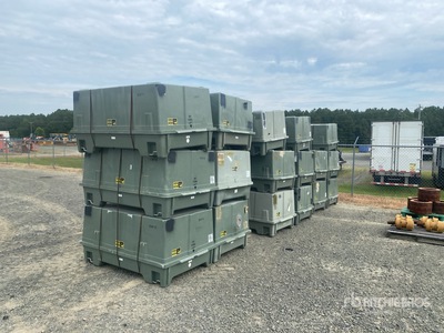 Quantity of (28) Plastics Research 103060-301 5 ft x 3 ft Storage Container