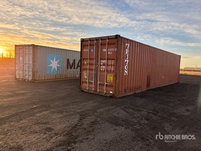 Quantity of (2) 40 ft High Cube Storage Container