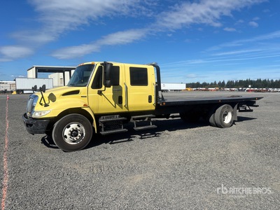 2010 International 4300 4x2 Crew Cab Tilt Tray Truck