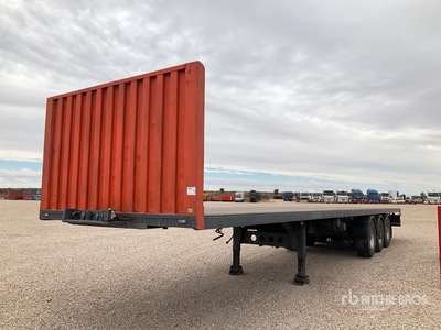 2002 Lecitrailer PEXB-3E Tri/A Extendable مقطورة مسطحة