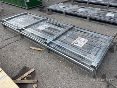 Quantity of (100) 2026 STARVOX S3048F Galvalume Corrugated Steel Panels (Black) معدات بناء متنوعة (Unused)