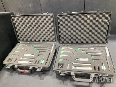(2) Welch Allyn MIL-5062 Laryngoscope Kits