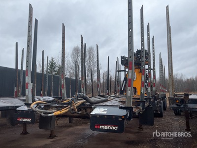 2024 Manac 23451A541 51 ft Quad/A Self-Loading Log Trailer