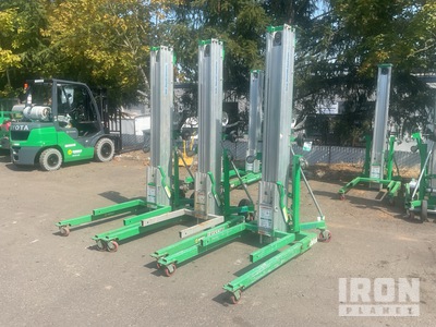Quantity of (3) Genie Material Hoists